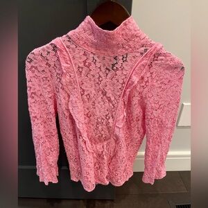 Smythe Pink Blouse Size Small